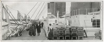 Het promenadedek op Titanic, uit 