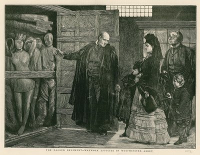 Het schamele regiment - wassen beelden in Westminster Abbey door English School
