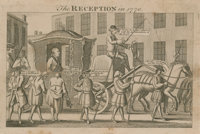 De ontvangst in 1770 door English School