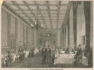 De verfrissingsruimte in het Lagerhuis door English School