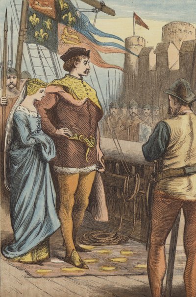 De verlichting van Acre door Prins Edward (gekleurde gravure) door English School