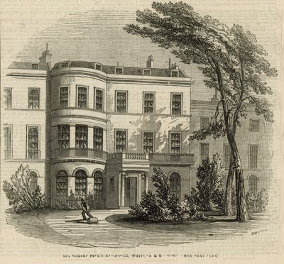 De residentie van Sir Robert Peel door English School