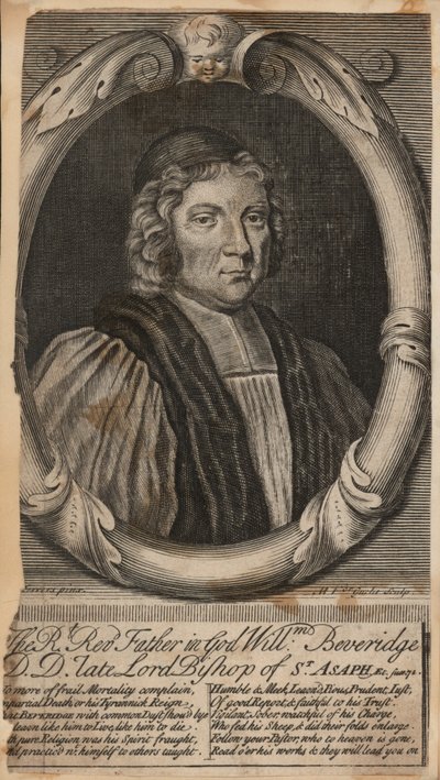 De zeer eerwaarde vader in God William Beveridge, wijlen bisschop van St Asaph door English School