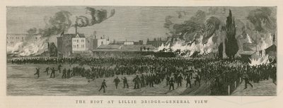 De rel bij Lillie Bridge, Londen door English School