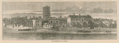 De rivierkant van oud Chelsea door English School