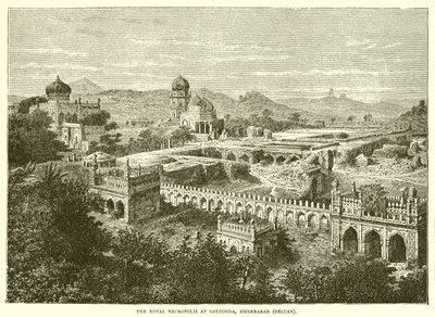 De koninklijke necropolis in Golconda, Hyderabad door English School
