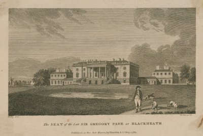 De zetel van wijlen Sir Gregory Page Turner door English School