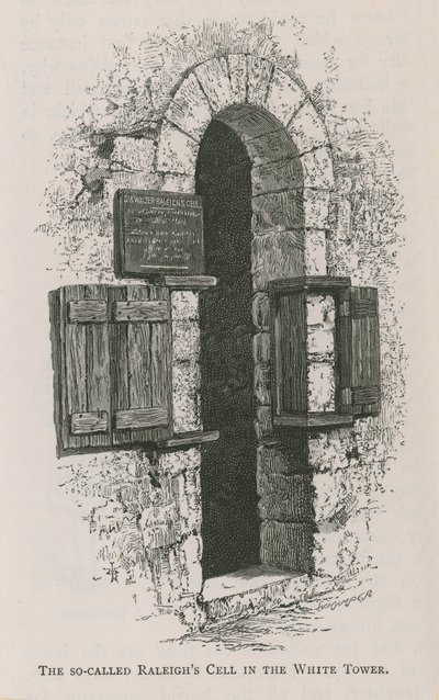 De zogenaamde Raleighs Cel in de Witte Toren door English School