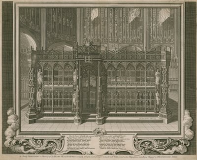 Het statige monument ter nagedachtenis aan Koning Hendrik VII en zijn Koningin door English School
