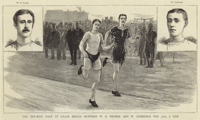 De tien-mijl race bij Lillie Bridge door English School