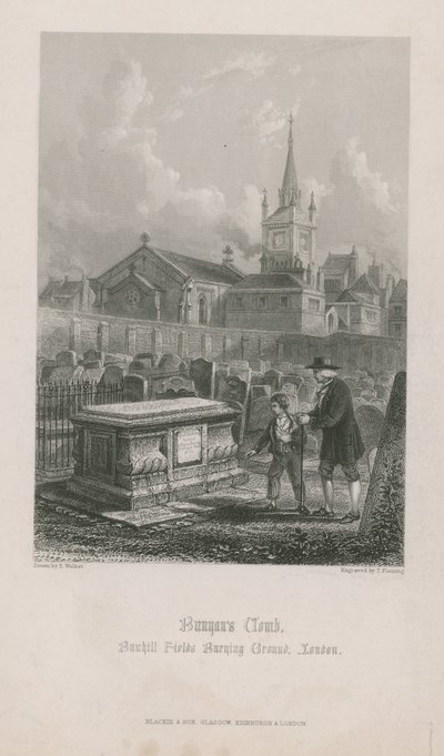 Het graf van John Bunyan door English School