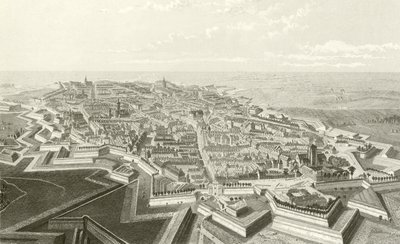 De stad en het fort van Lille door English School