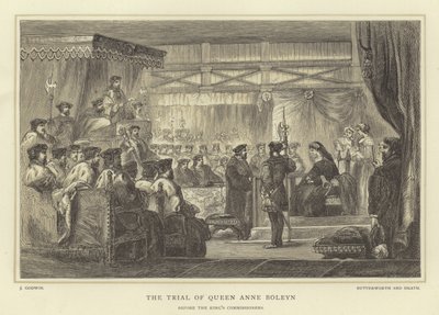 Het proces van koningin Anne Boleyn, voor de commissarissen van de koning door English School