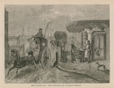 Het draaikruis van de Waterloo Bridge door English School