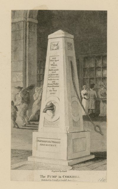 De waterpomp in Cornhill door English School