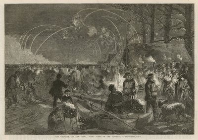 Het weer en de parken: nachtscène op de Serpentine door English School