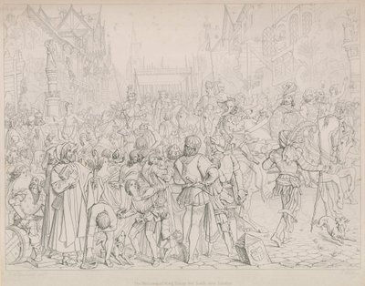 De verwelkoming van koning Hendrik VI in Londen door English School