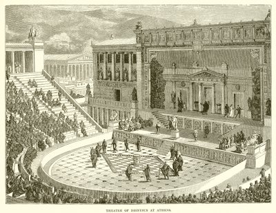 Theater van Dionysus in Athene door English School