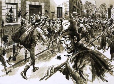 Theodore Hooke neemt wraak op een vrouw in een rustige straat in Londen door English School