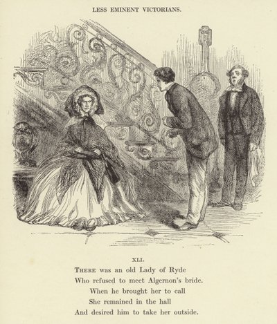 Er was een oude dame van Ryde (gravure) door English School