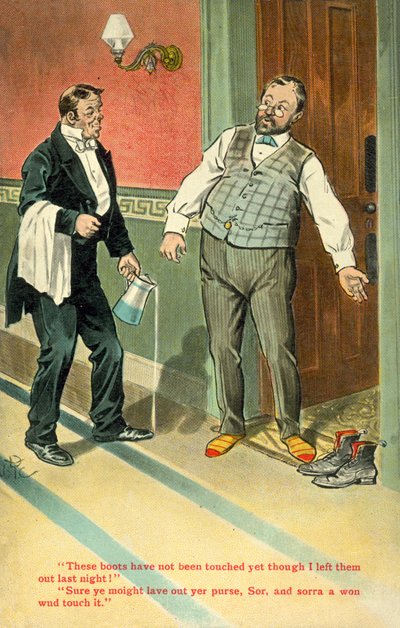 Deze laarzen (kleur litho) door English School