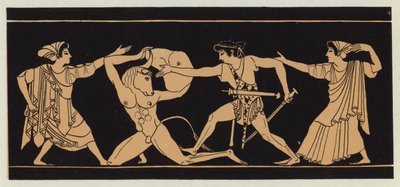 Theseus doodt de Minotaurus door English School