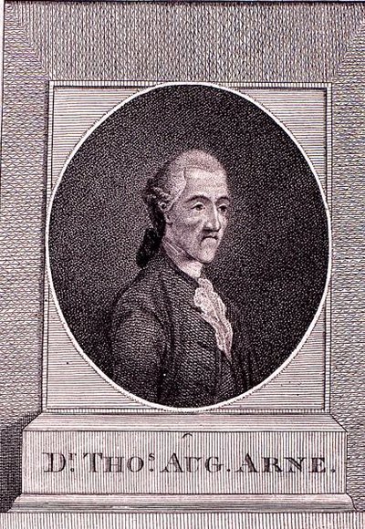 Thomas Augustine Arne door English School