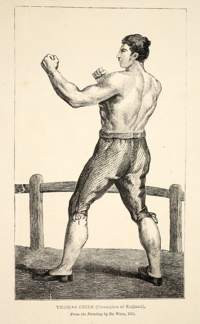 Thomas Cribb, Kampioen van Engeland, naar het schilderij van De Wild door English School