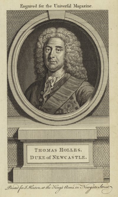 Thomas Holles, Hertog van Newcastle door English School