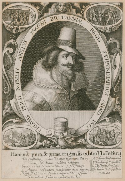 Thomas Percy, een van de samenzweerders in het Buskruitcomplot door English School