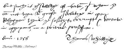 Thomas Whittle, (hervormer) door English School