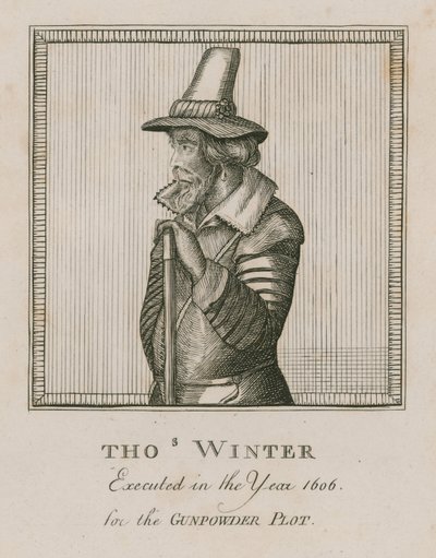 Thomas Winter, geëxecuteerd in het jaar 1606 voor het Buskruitcomplot door English School