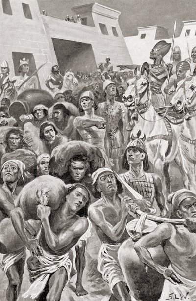 Thutmose III aan het hoofd van zijn leger, uit Hutchinson