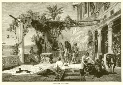 Tiberius op Capreae door English School
