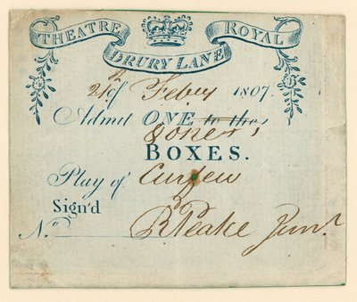 Ticket voor Drury Lane Theatre, Londen door English School
