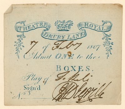 Ticket voor Drury Lane Theatre, Londen door English School