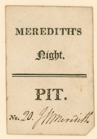 Ticket voor Drury Lane Theatre, Londen: Merediths Night door English School