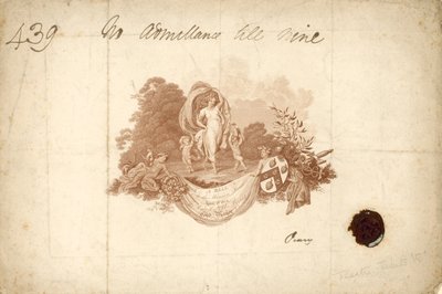 Toegangskaart voor het bal in het Mansion House, Londen, 2 april 1804 door English School