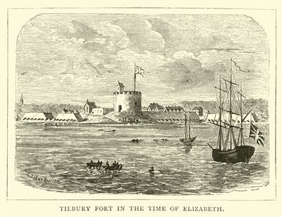 Tilbury Fort in de Tijd van Elizabeth door English School