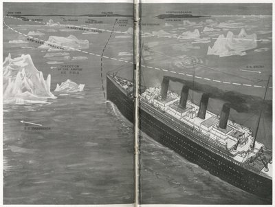 Titanic in het ijsveld, uit 