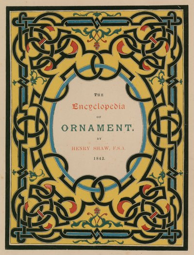 Titelpagina. Illustratie voor De Encyclopedie van Ornamenten door English School