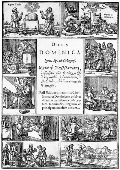 Titelpagina van Thomas Youngs Dies Dominica, 1639 door English School
