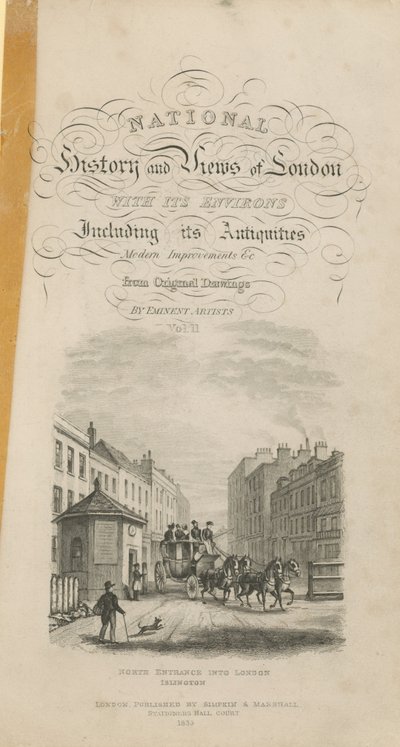 Titelpagina voor Nationale Geschiedenis en Uitzichten van Londen door English School