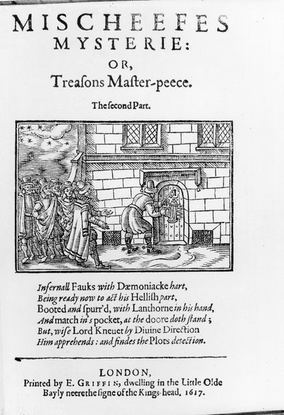 Titelpagina van Mischeefes Mysterie of Verraad Meesterwerk - Het Tweede Deel door John Vicars, 1617 door English School