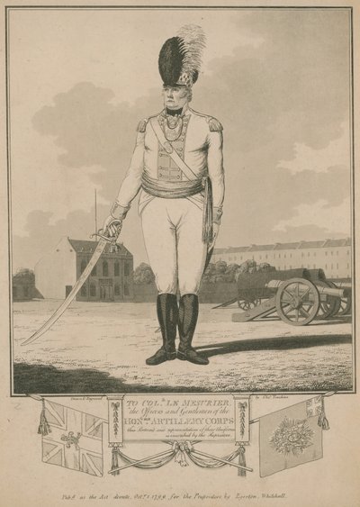 Aan Kolonel Le Mesurier, de officieren en heren van het Honourary Artillery Corps door English School