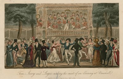 Tom, Jerry en Logic genieten van een avond in Vauxhall Gardens, Londen door English School