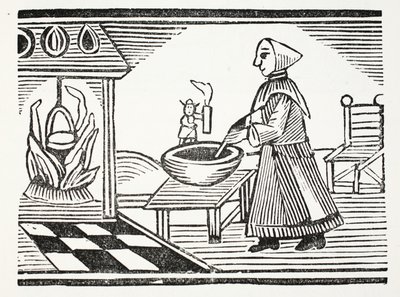 Klein Duimpje, illustratie uit Chap-books van de Achttiende Eeuw door John Ashton, uitgegeven 1882 door English School