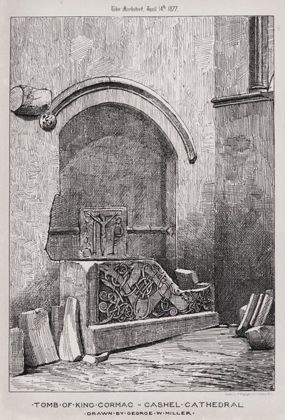Graf van koning Cormac, Cashel-kathedraal door English School