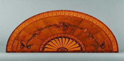 Top van een Demi-Lune tafel, ca. 1775 door English School