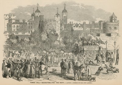 Tower Hill, Londen: werving voor de Marine door English School
